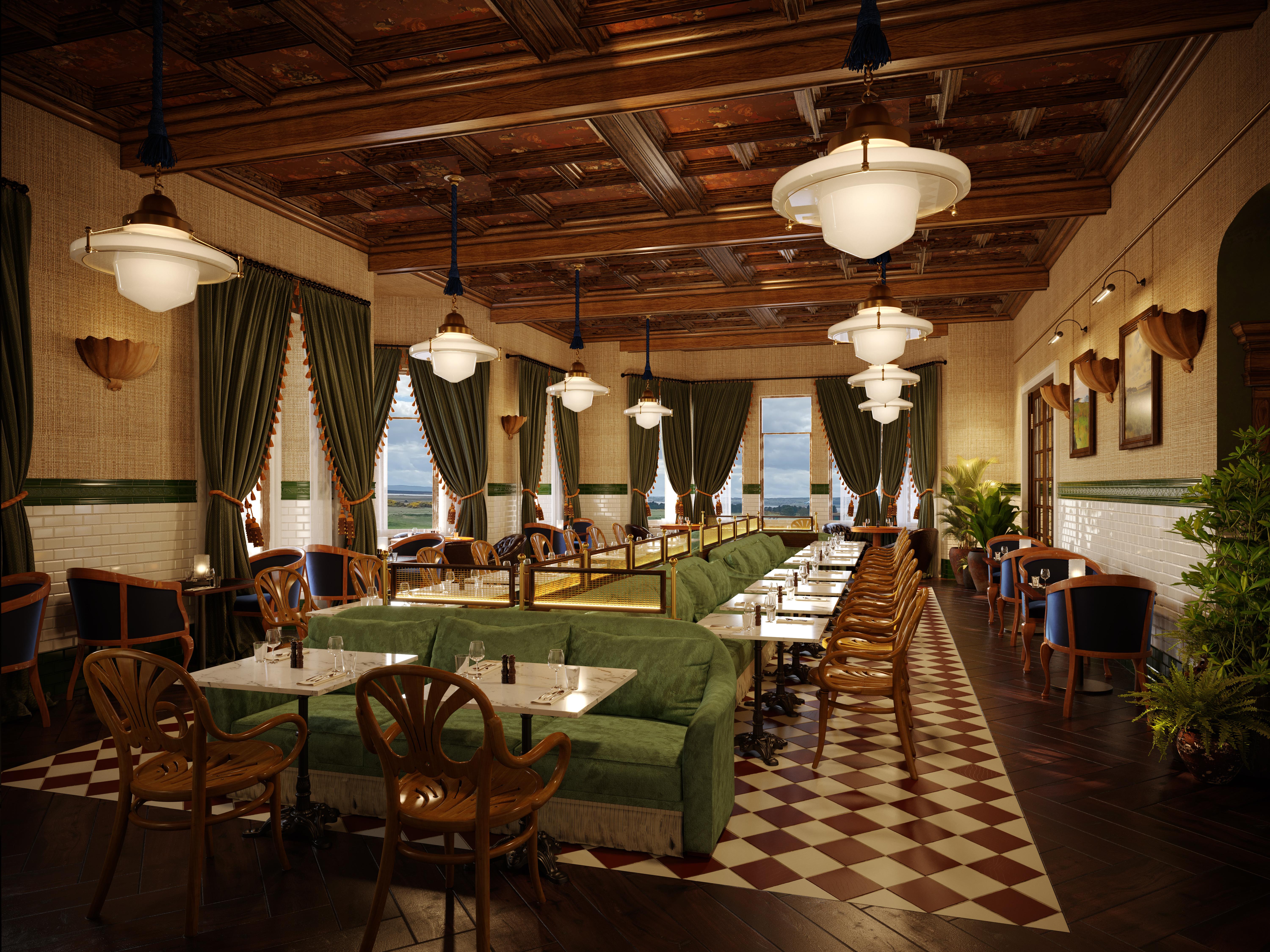 Hotel Dornoch Station Exteriér fotografie The interior of the restaurant